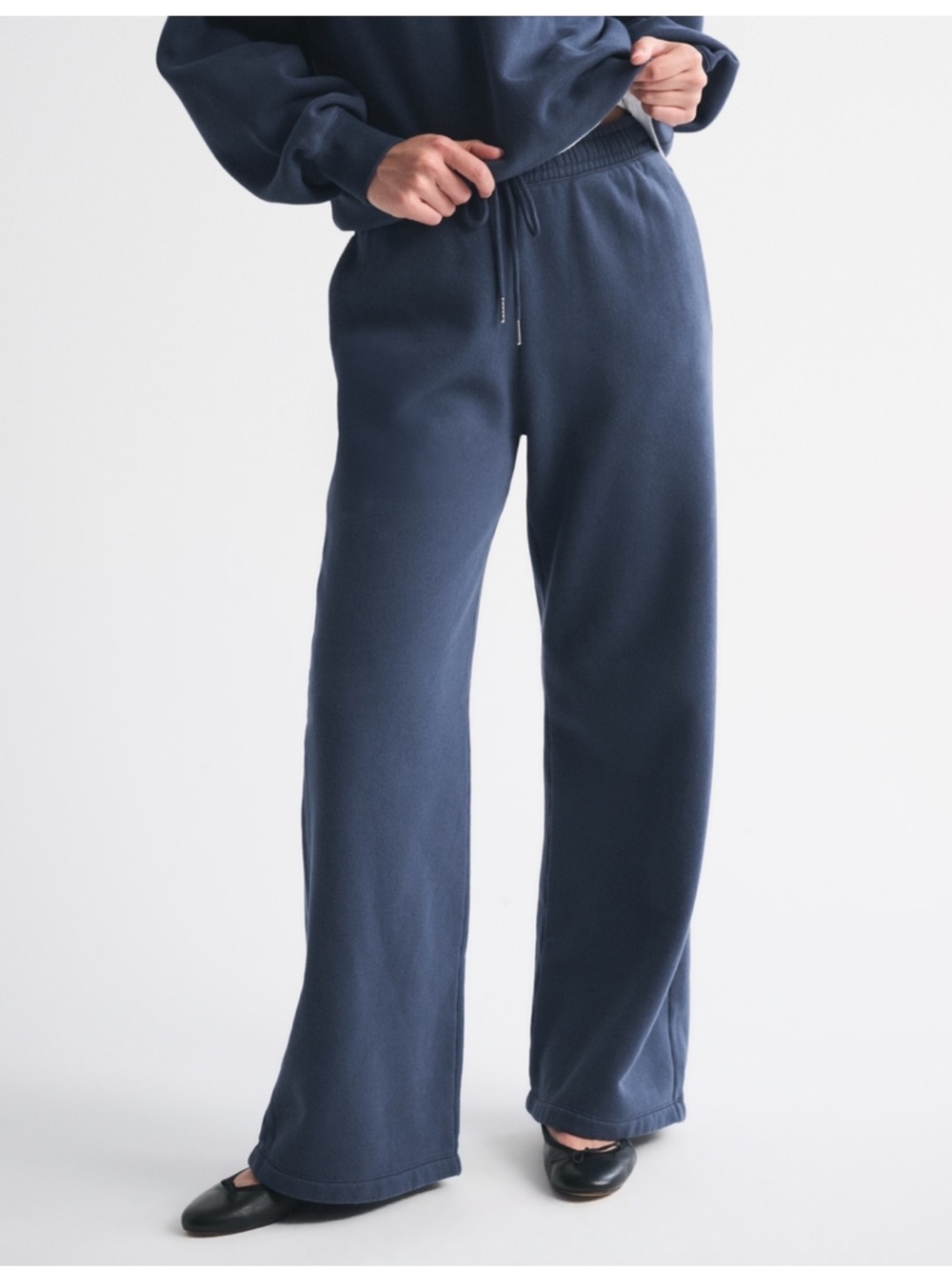 Abercrombie & Fitch High Rise Sunday Wide Leg Sweatpants (NWT)